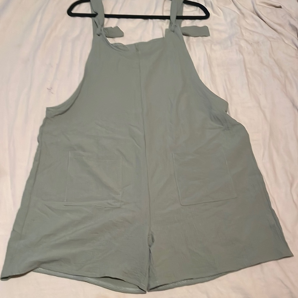 Light green shirt romper